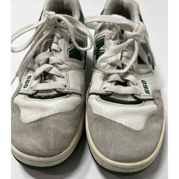 New Balance 550 Sneakers in White Green - Picture 4 of 9